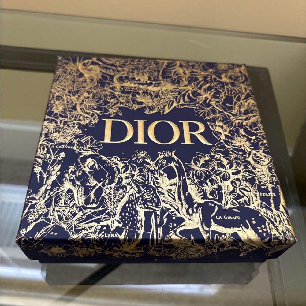 Dior Miss Dior Box in Navy and Gold Print